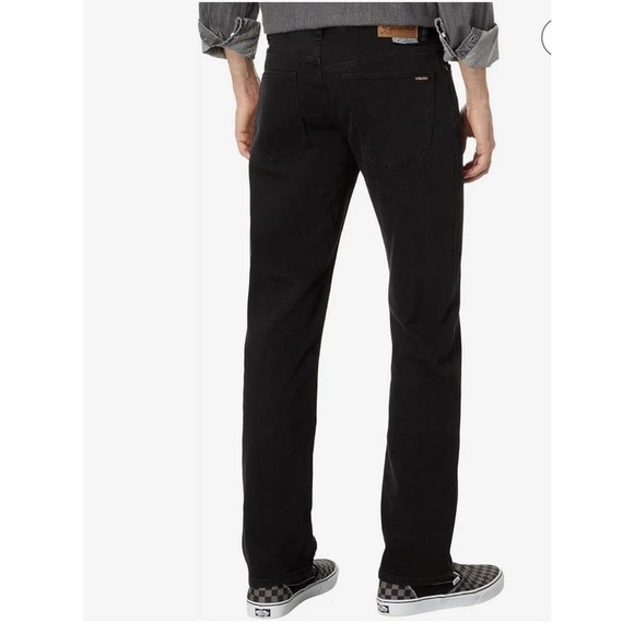 Volcom Mens Jeans Size 32 Solver Modern Straight Black - Picture 4 of 4
